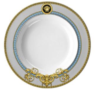 6 x assiette creuse en porcelaine - versace
